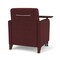 Lesro Siena Lounge Reception Guest Chair W/ Swivel Tablet, 27 in W 29.5 in L 32.5 in H SN1101 - alternate 3